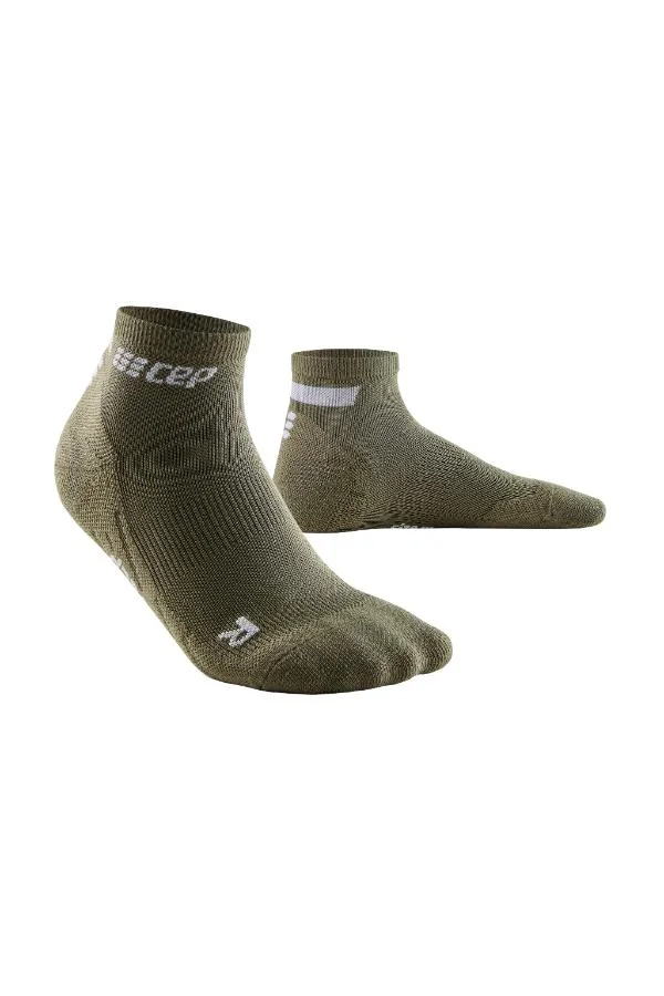 CEP CEP - The Run Compression Socks Low Cut V4 Olive Men